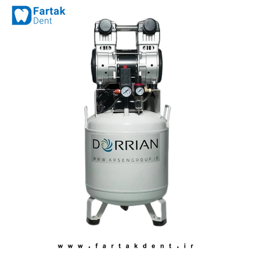 کمپرسور دندانپزشکی دوریان ایستاده تک موتوره 1100 وات