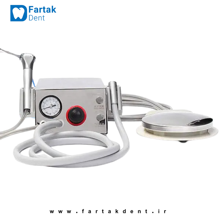 میکرویونیت ۲ شلنگ استیل دندانپزشکی